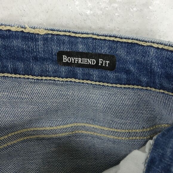 Judy Blue Light Blue Distressed Boyfriend Jeans - Picture 11 of 14